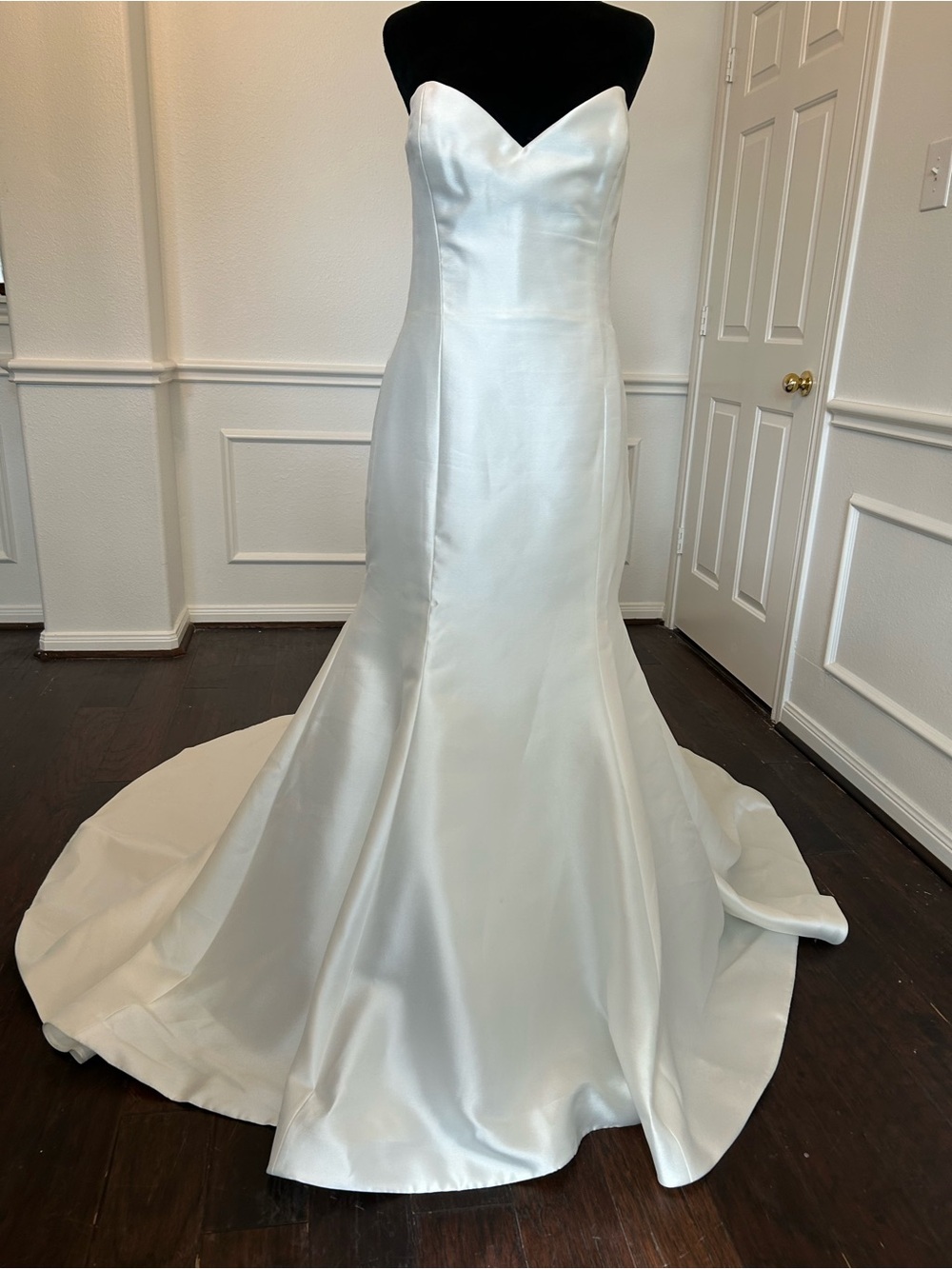 Cristiano Lucci Trumpet Mermaid White Wedding Bridal Gown, Size 18
